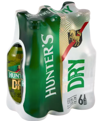 Hunters Dry Bottles 330ml - Six Pack