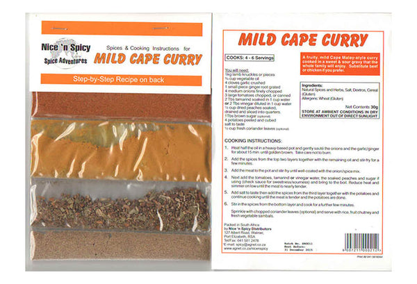 Nice 'n Spicy Spices Mild Cape Curry