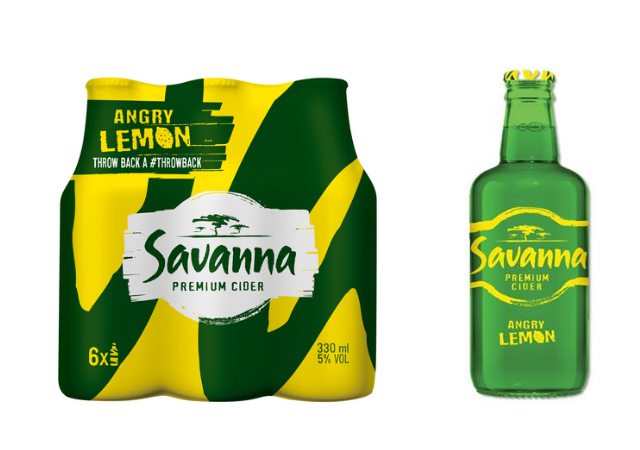 Savanna Dry Angry Lemon 330ml - Six Pack – Kalahari Moon