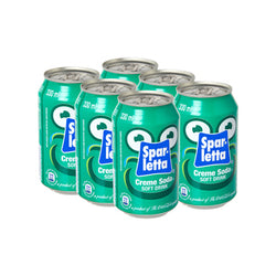Sparletta Creme Soda 300ml Can - Six Pack